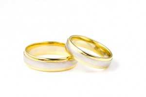 wedding ring pair