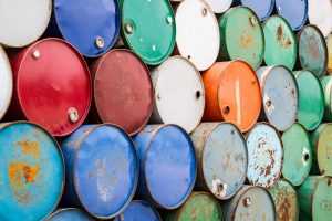 Stack Of Oil Barrels
