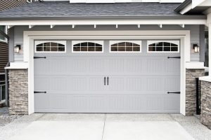 Beautiful white garage door